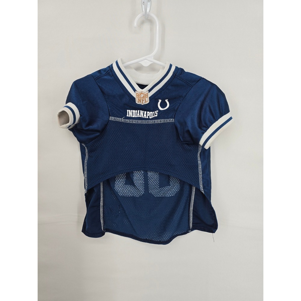 NFL Indianapolis Colts Dog Jersey Blue Mesh Pet Shirt Size Medium 00 Team Gear